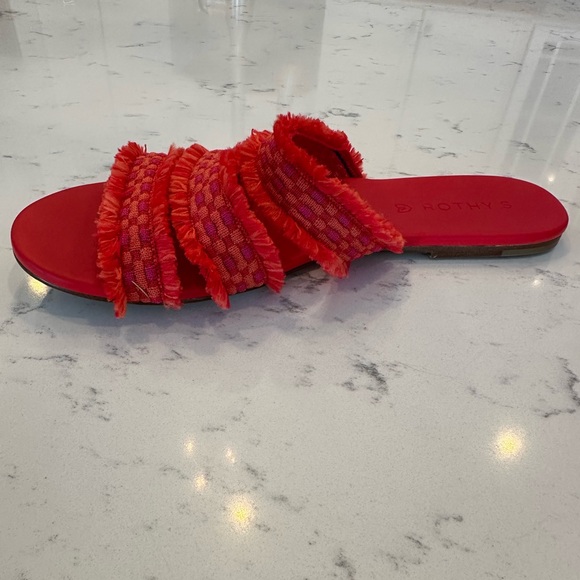 Rothy’s fringe sandals- gently used 8.5 - Picture 2 of 5